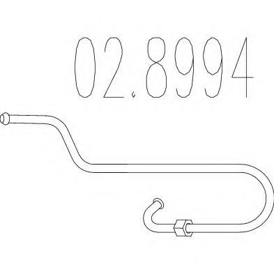 MTS 02.8994 Pipe Connector, exhaust system
